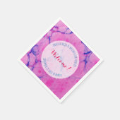 Roze gemarmerd servetten (Hoek)