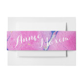 Roze gemarmerd uitnodigingen wikkel (Voorkant Voorbeeld)