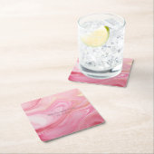 Roze gemarmerde achtergrond kartonnen onderzetters (Insitu)