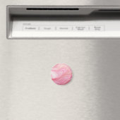 Roze gemarmerde achtergrond magneet (Insitu (Vaatwasser))