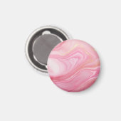 Roze gemarmerde achtergrond magneet (Voorkant / Achterkant)