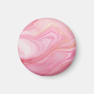 Roze gemarmerde achtergrond magneet
