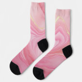 Roze gemarmerde achtergrond sokken (Links)