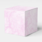 Roze gemarmerde bruiloft gunsten doos bedankdoosjes (Voorkant Zijde)