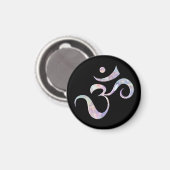 Roze gemarmerde Om Magneet (Voorkant / Achterkant)