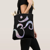 Roze gemarmerde Om Tote Bag (Dichtbij)