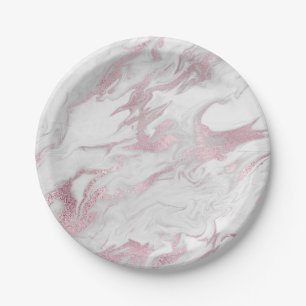 Roze gemarmerde papieren bord