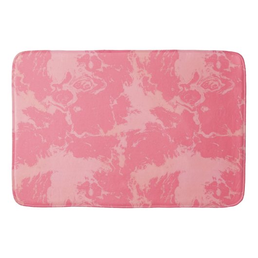 Roze gemarmerde wolk abstract badmat (Voorkant)