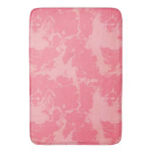 Roze gemarmerde wolk abstract badmat (Voorkant Verticaal)