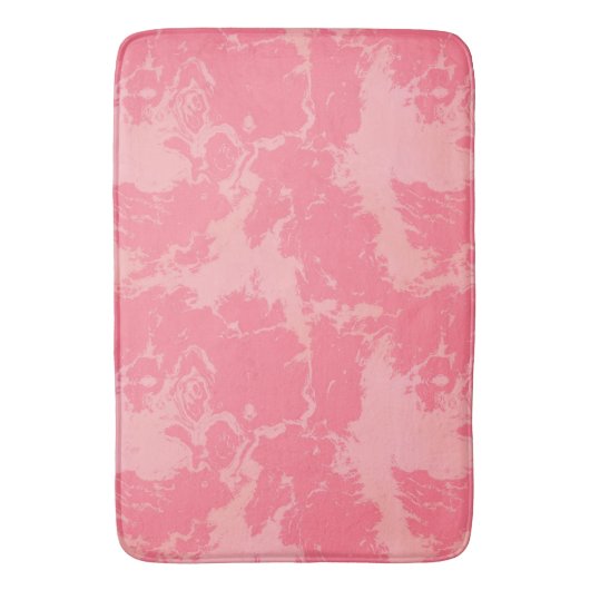 Roze gemarmerde wolk abstract badmat (Voorkant Verticaal)