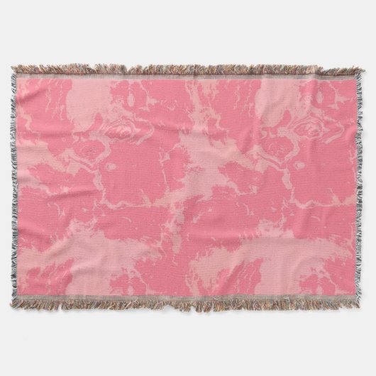 Roze gemarmerde wolk abstract deken (Voorkant)