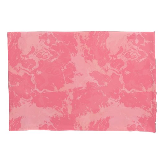 Roze gemarmerde wolk abstract kussensloop (Voorkant)