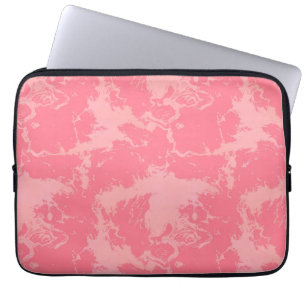 Roze gemarmerde wolk abstract laptop sleeve