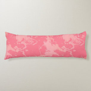 Roze gemarmerde wolk abstract lichaamskussen