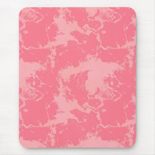 Roze gemarmerde wolk abstract muismat (Voorkant)