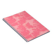 Roze gemarmerde wolk abstract notitieboek (Rechterzijde)