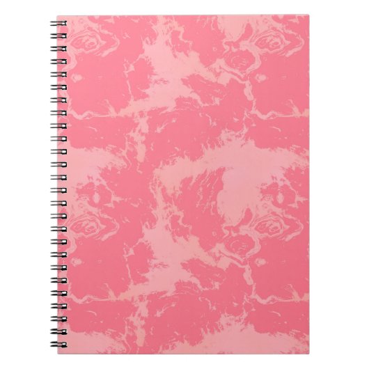 Roze gemarmerde wolk abstract notitieboek (Voorkant)