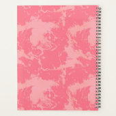 Roze gemarmerde wolk abstract planner (Achterkant)