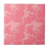 Roze gemarmerde wolk abstract tegeltje (Voorkant)
