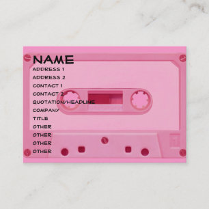 Roze gemengde tape visitekaartje