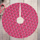 Roze gemoduleerd Poinsettia Patroon Kerstboom Rok