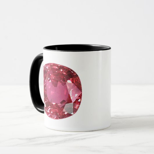 Roze Gemstone Mok (Voorkant links)