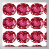 Roze Gemstone Poster (Voorkant)