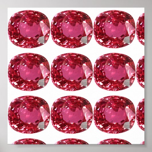 Roze Gemstone Poster (Voorkant)