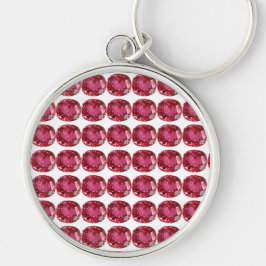 Roze Gemstone Sleutelhanger