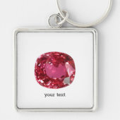 Roze Gemstone Sleutelhanger (Voorkant)