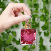 Roze Gemstone-Sleutelhanger Sleutelhanger (Hand)
