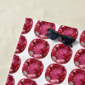 Roze Gemstone Strandlaken (In situ)