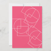 Roze Geo Modern Vers Kaart (Achterkant)