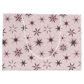  roze Geo Stars - patroon. Groot Cadeauzakje (Achterkant)