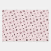 roze Geo Stars - patroon. Inpakpapier Vel (Voorkant 3)