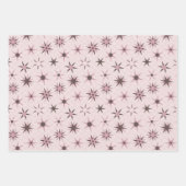 roze Geo Stars - patroon. Inpakpapier Vel (Voorkant)