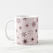  roze Geo Stars - patroon. Koffiemok (Links)