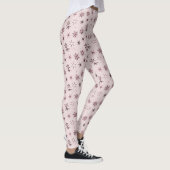 roze Geo Stars - patroon. Leggings (Rechts)