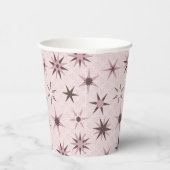roze Geo Stars - patroon. Papieren Bekers (Rechts)