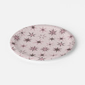 roze Geo Stars - patroon. Papieren Bordje (Gekanteld)