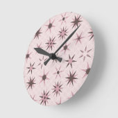 roze Geo Stars - patroon. Ronde Klok (Hoek)