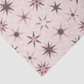  roze Geo Stars - patroon. Tissuepapier (Detail)