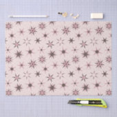  roze Geo Stars - patroon. Tissuepapier (Craft)
