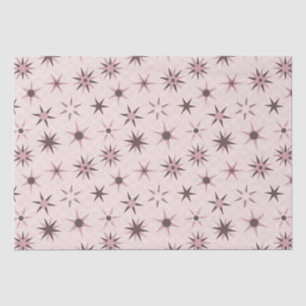 roze Geo Stars - patroon. Tissuepapier