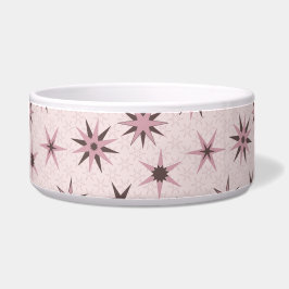 roze Geo Stars - patroon. Voerbakje