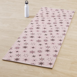 roze Geo Stars - patroon. Yogamat