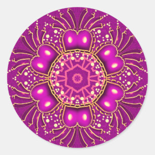 Roze GeoBling Sticker