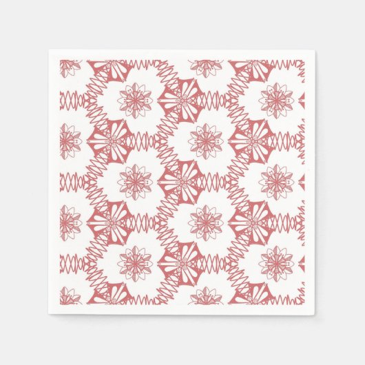 Roze geometrie servet (Voorkant)