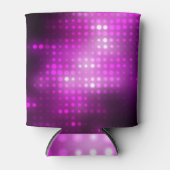 Roze Geometrisch: Abstracte vierkante achtergrond. Blikjeskoeler (Voorkant)