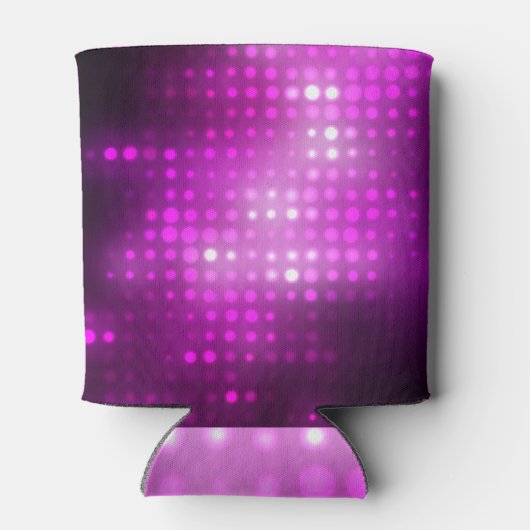 Roze Geometrisch: Abstracte vierkante achtergrond. Blikjeskoeler (Achterkant)